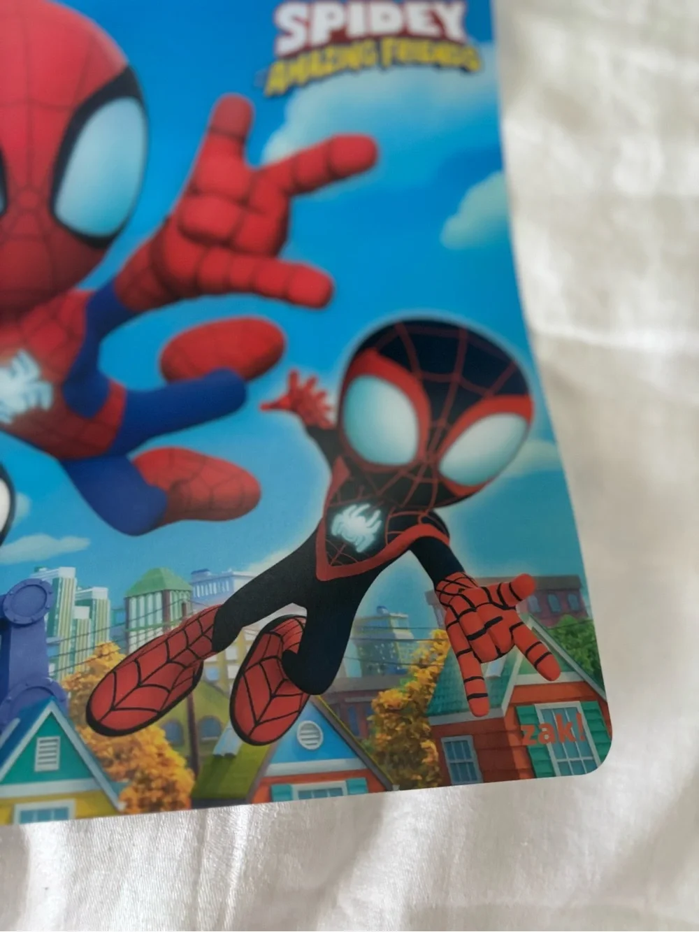 Marvel Spider-Man Spidey and His Amazing Friends Bright Blue Kids Placemat
